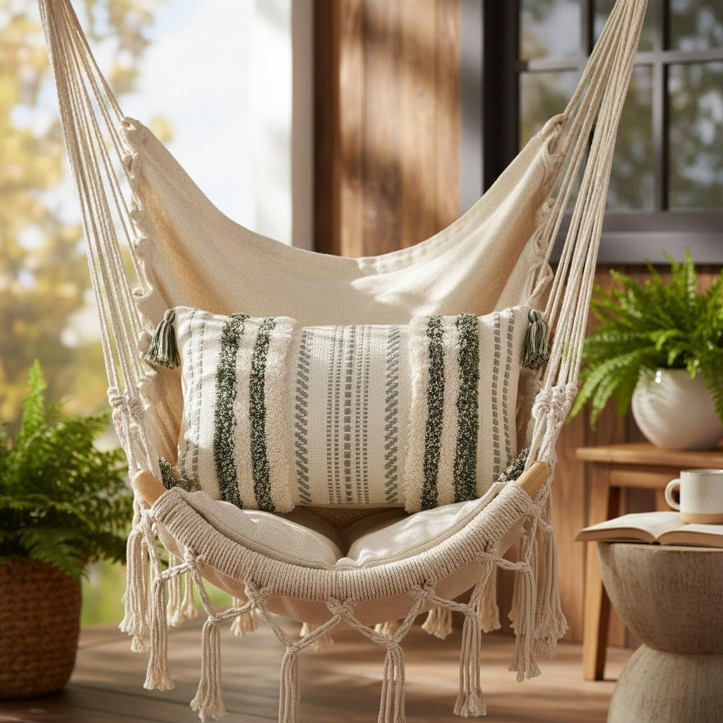 Green and Cream White Throw Pillow Cover 12X20 Pack of 1 | Decorative Boho Lumbar Accent Pillow Cover Neutral Modern Farmhouse Tufted Textured Pillow Cover for Couch Bed Sofa