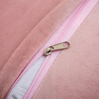 Pink Faux Fur Pillow Covers 18X18 Inch,Set of 2 Plush Decorative Throw Pillow Case for Couch Sofa Bed, Soft Fluffy Blush Pink Cushion Cover with Hidden Zipper for Bedroom Girls Room Dorm Decor