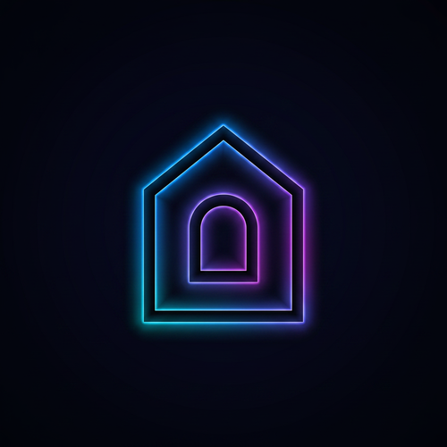 House Icon LED Logo